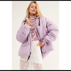 LIKE NEW free people oversized puffer coat Small